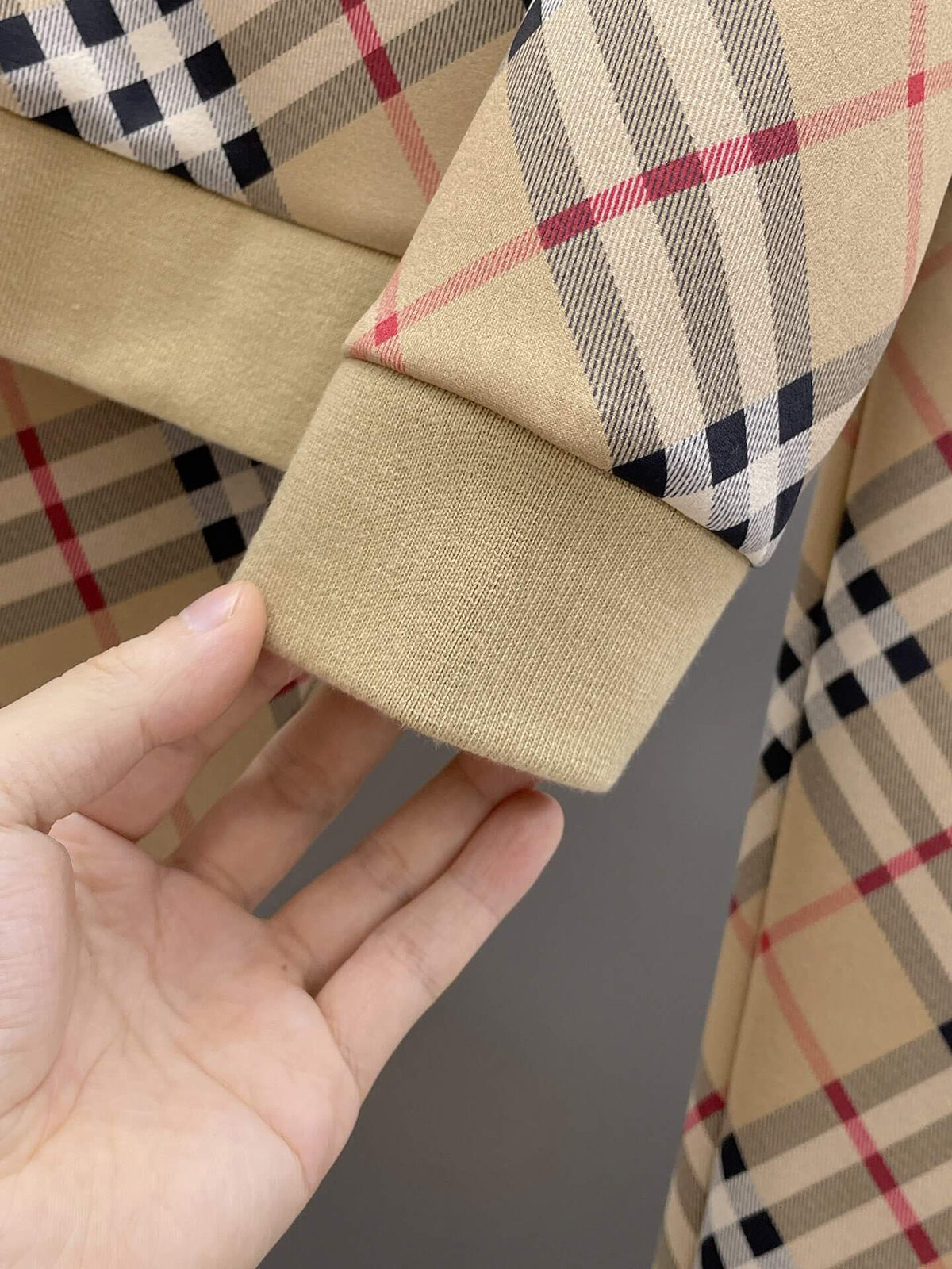 Burberry Vintage Check Technical Jersey Tracksuit Archive Beige