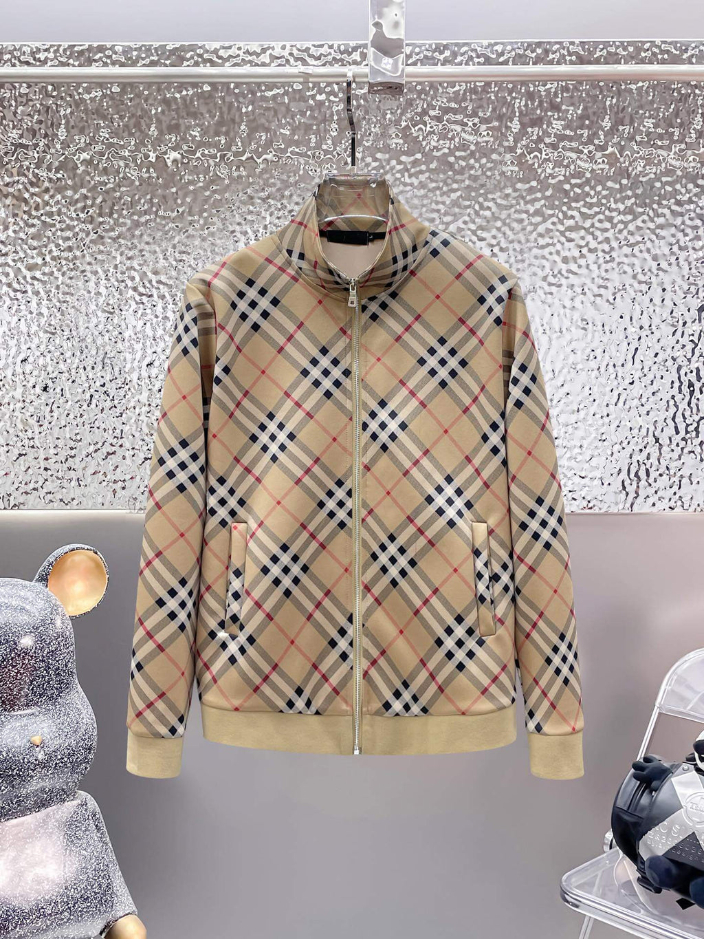 Burberry Vintage Check Technical Jersey Tracksuit Archive Beige