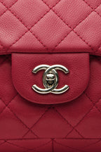Classic Jumbo Single Flap Bag - Raspberry