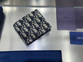 Dior Black & Beige Oblique Jacquard Bifold Wallet