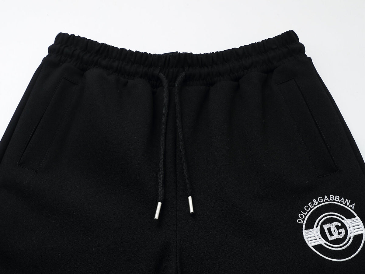 Dolce & Gabbana Circular DG Crest Logo Technical Jersey Tracksuit Black
