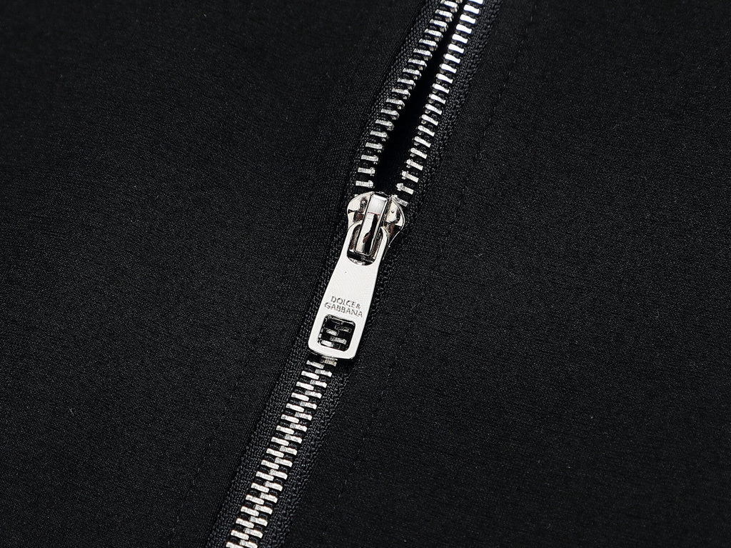 Dolce & Gabbana Circular DG Crest Logo Technical Jersey Tracksuit Black
