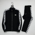 Dolce & Gabbana DG Logo Side Band Tracksuit Technical Jersey Black