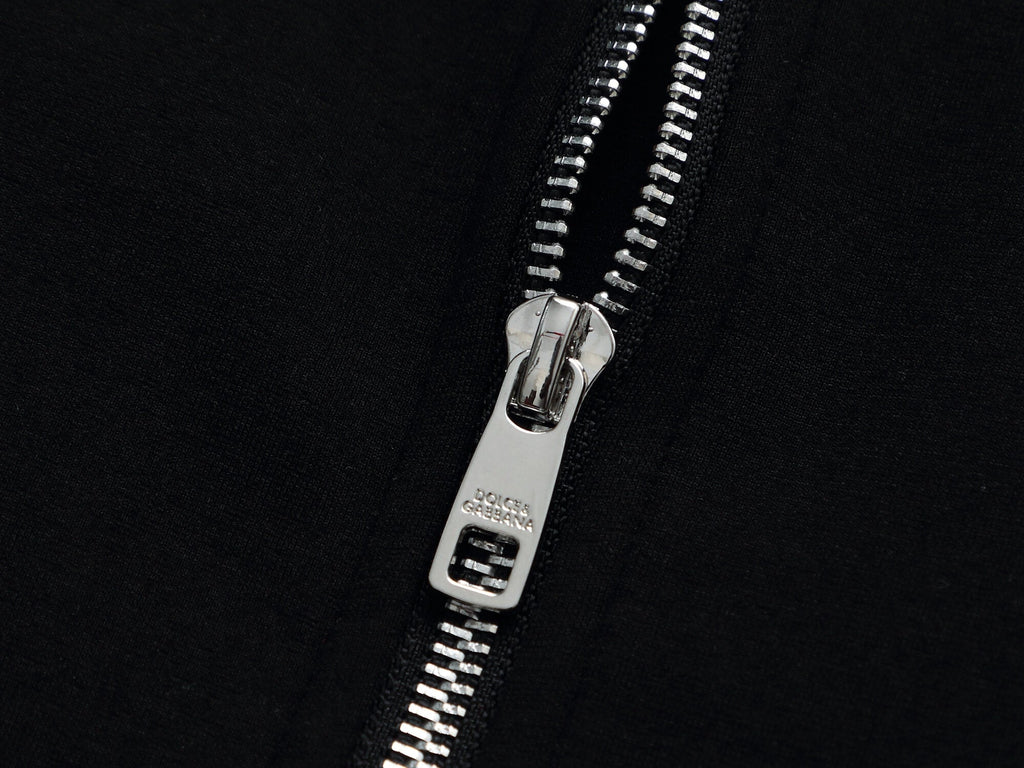 Dolce & Gabbana DG Logo Side Band Tracksuit Technical Jersey Black