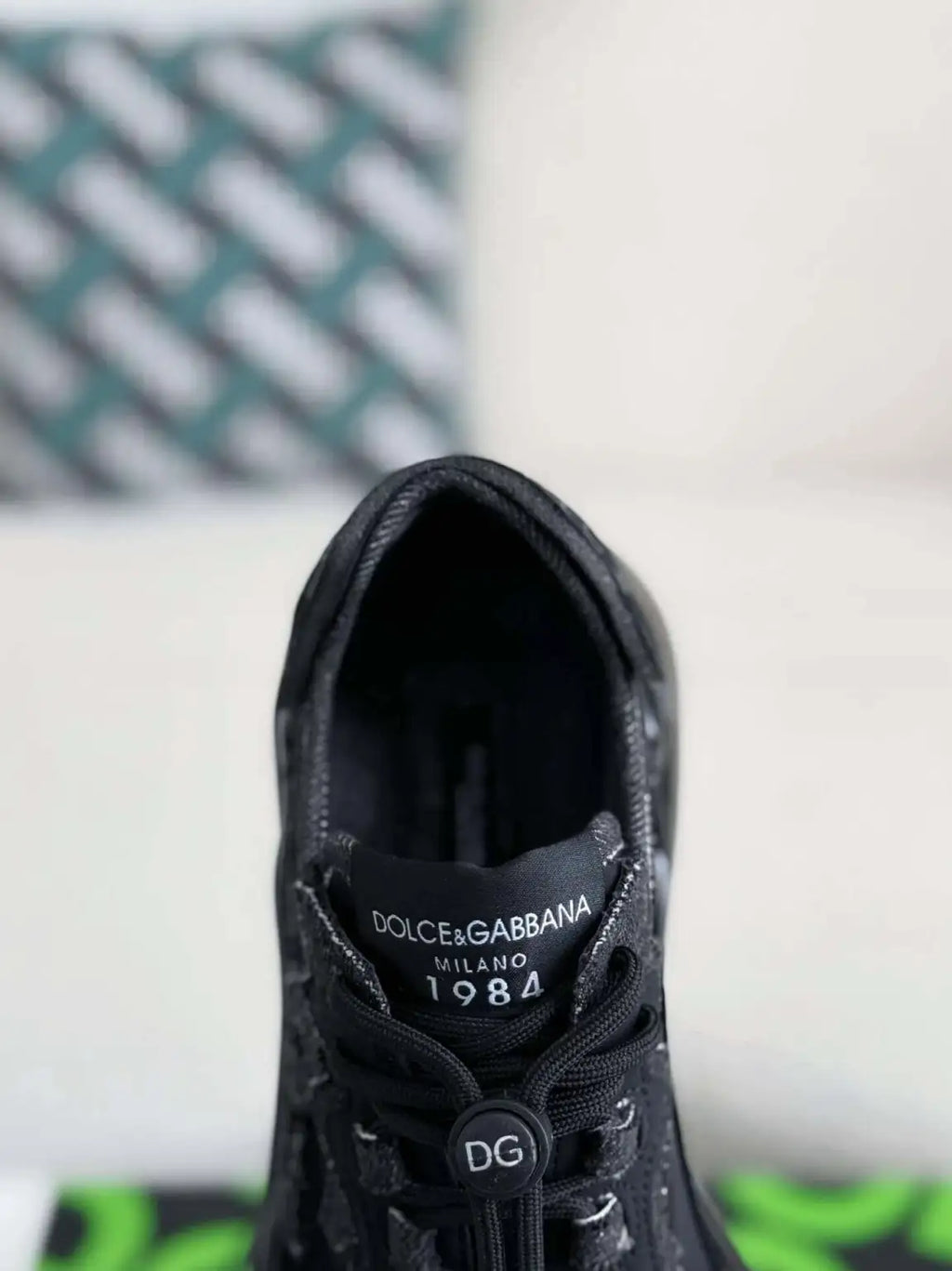 Dolce & Gabbana Daymaster Sneaker – All-Black Mixed Material