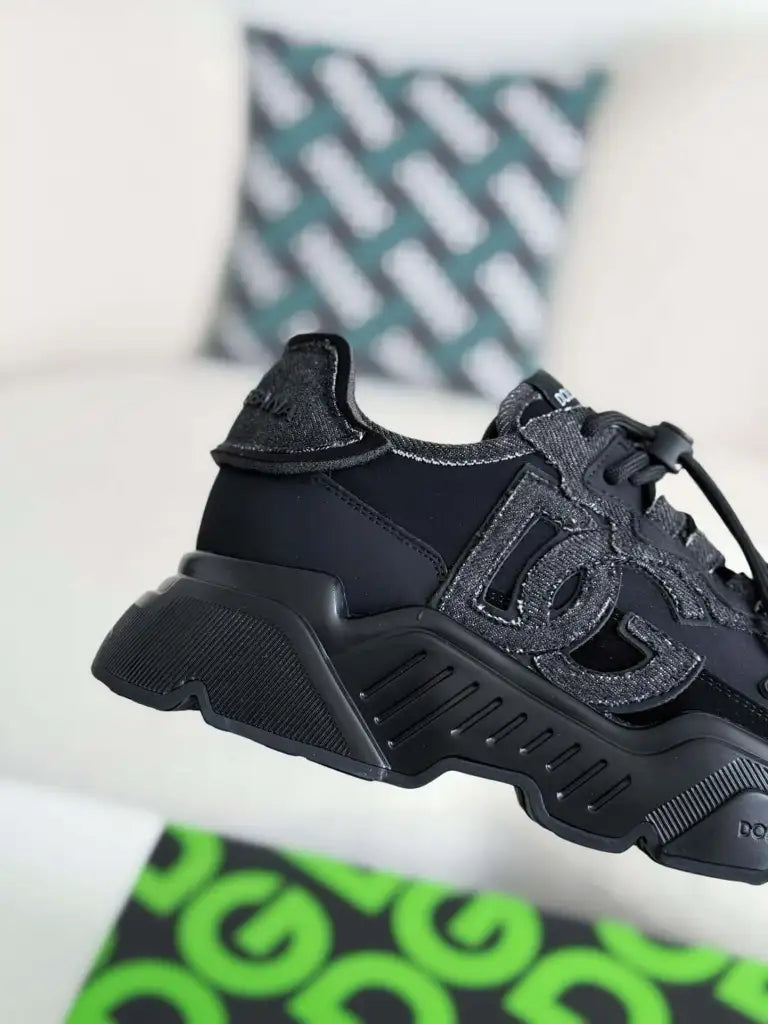 Dolce & Gabbana Daymaster Sneaker – All-Black Mixed Material
