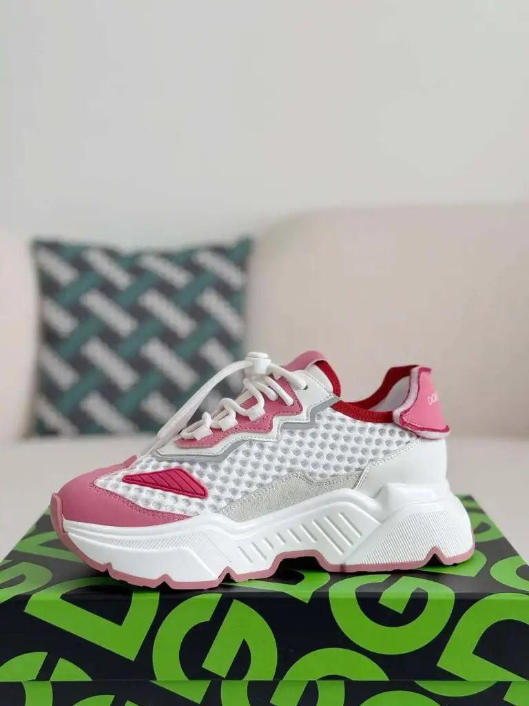 Dolce & Gabbana Daymaster Sneaker – White, Pink & Fuchsia