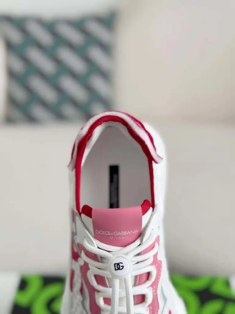 Dolce & Gabbana Daymaster Sneaker – White, Pink & Fuchsia