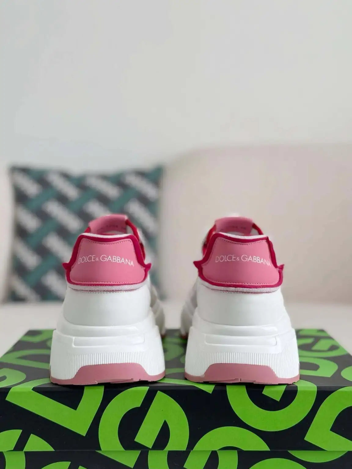 Dolce & Gabbana Daymaster Sneaker – White, Pink & Fuchsia