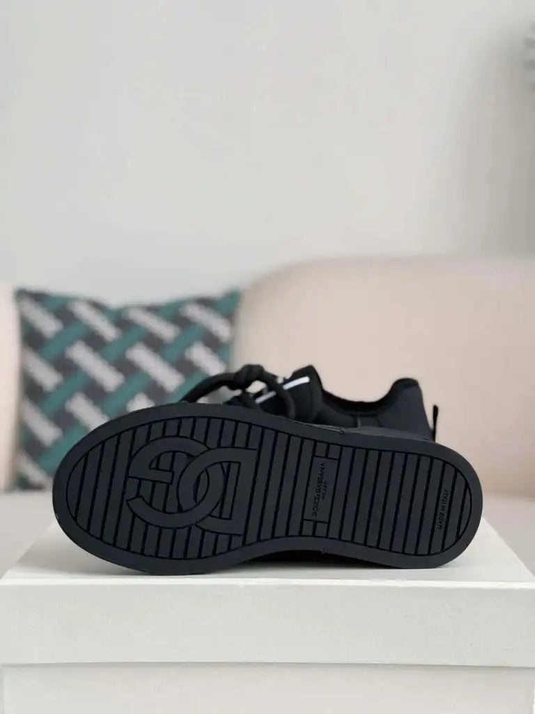 Dolce & Gabbana Space Sneaker – All-Black Technical Mesh