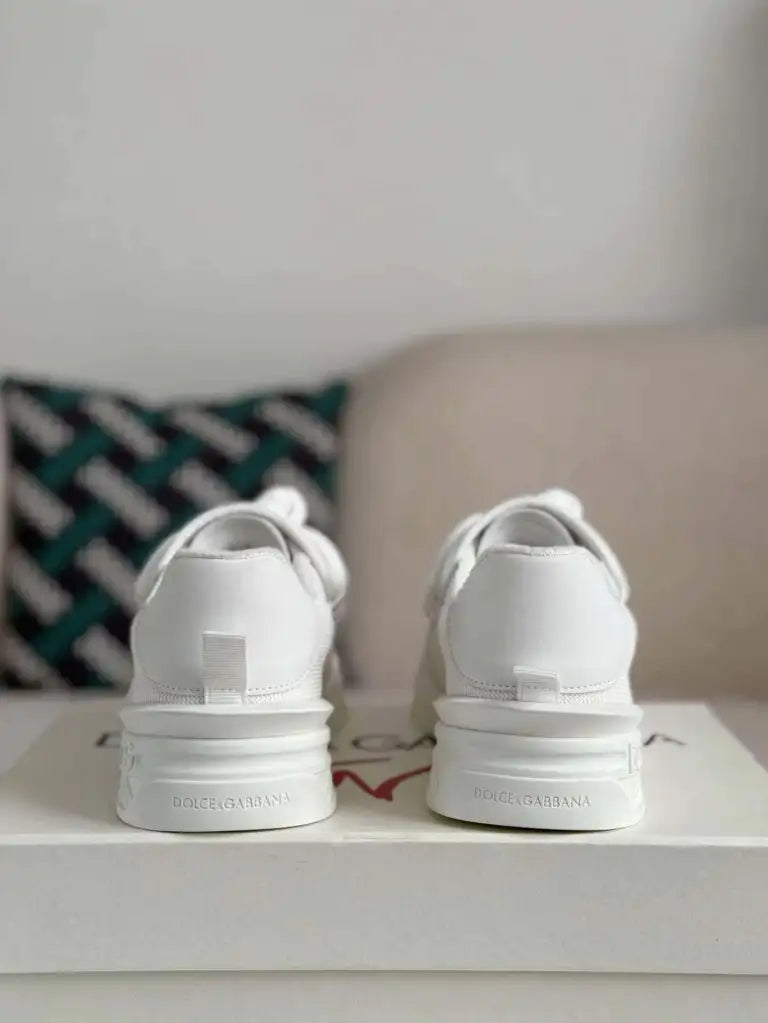 Dolce & Gabbana Space Sneaker – All-White Technical Mesh & Leather