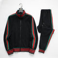Gucci GG Monogram Embossed Tracksuit Black Web Stripe