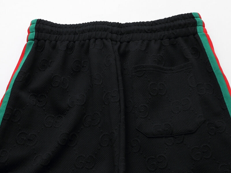 Gucci GG Monogram Embossed Tracksuit Black Web Stripe