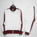 Gucci GG Monogram Embossed Tracksuit White Web Stripe