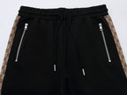Gucci GG Supreme Color-Block Tracksuit - Black Jersey Zip Jacket & Jogger Set
