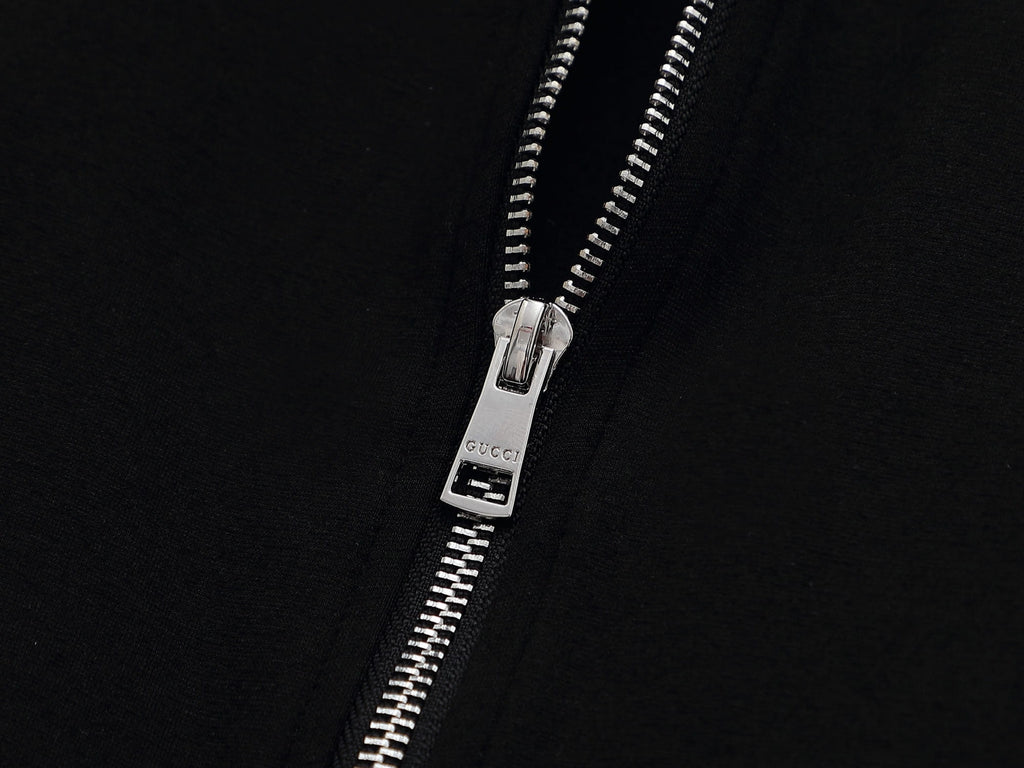 Gucci Interlocking G Tracksuit Set - Black & GG Supreme Stripe Knit Luxury Co-ord