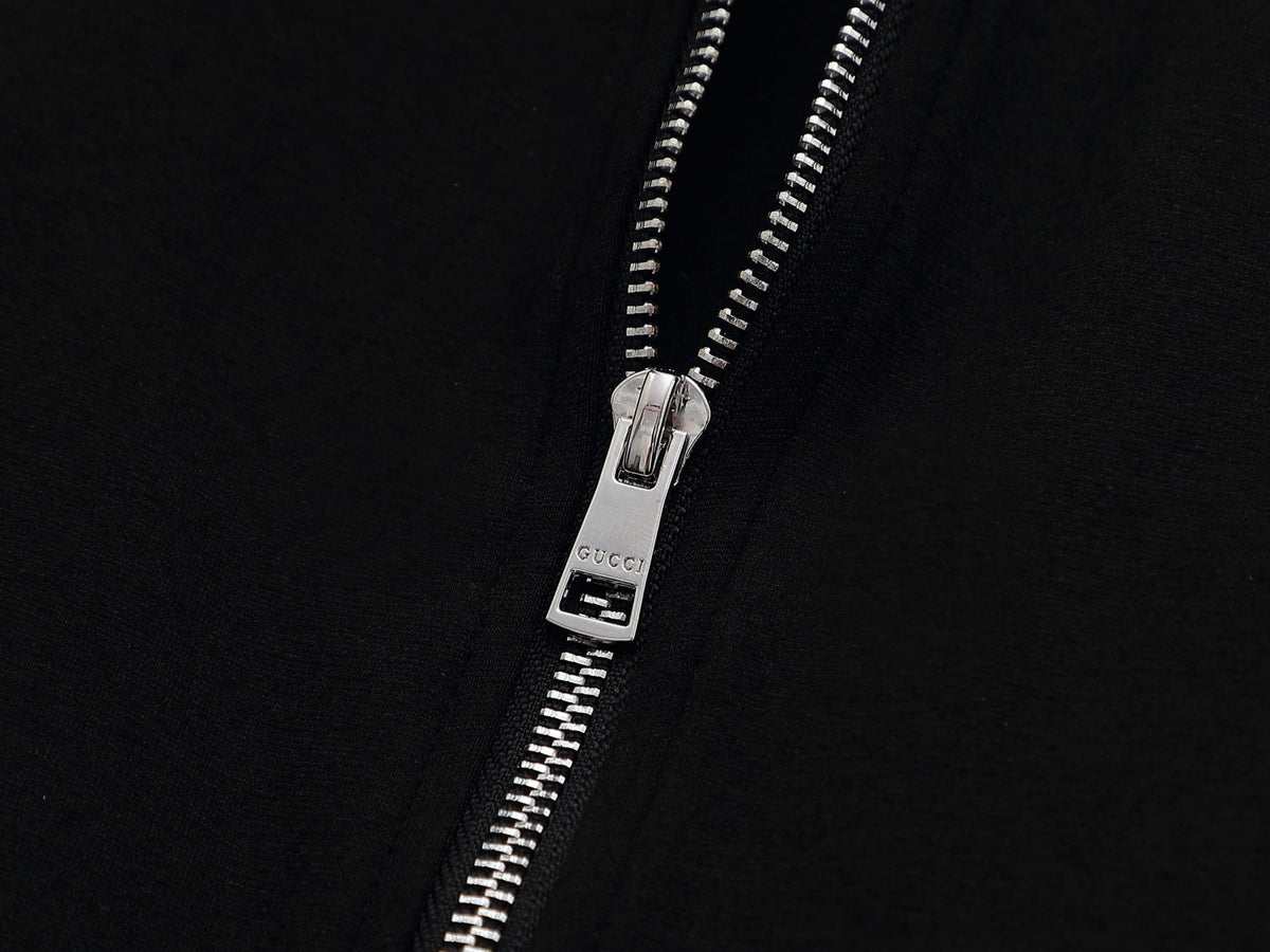 Gucci Interlocking G Tracksuit Set - Black & GG Supreme Stripe Knit Luxury Co-ord