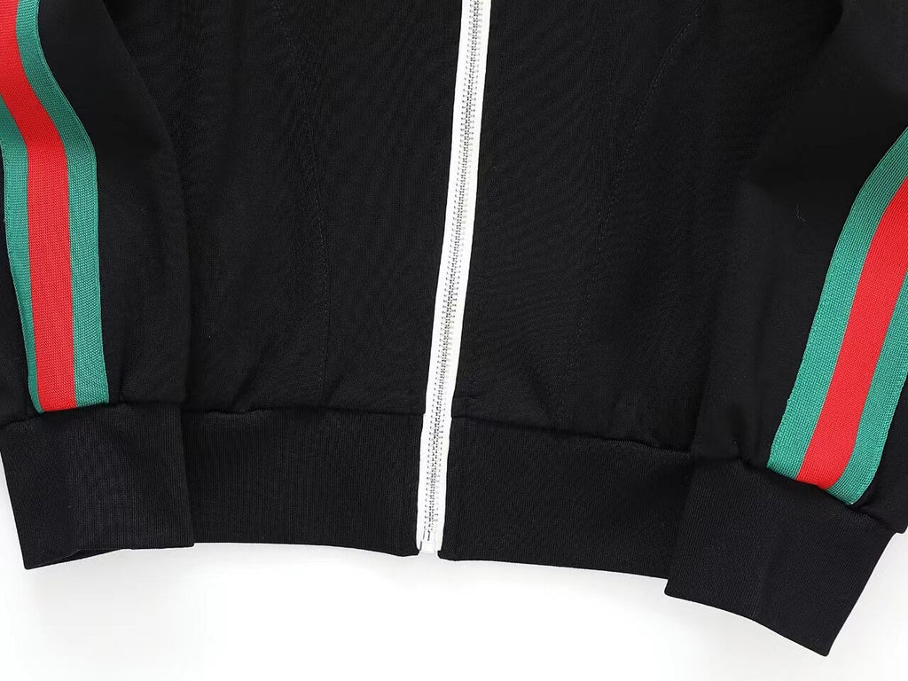 Gucci Interlocking G Web Stripe Tracksuit Black Technical Jersey