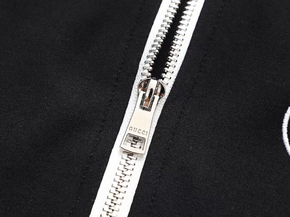 Gucci Interlocking G Web Stripe Tracksuit Black Technical Jersey