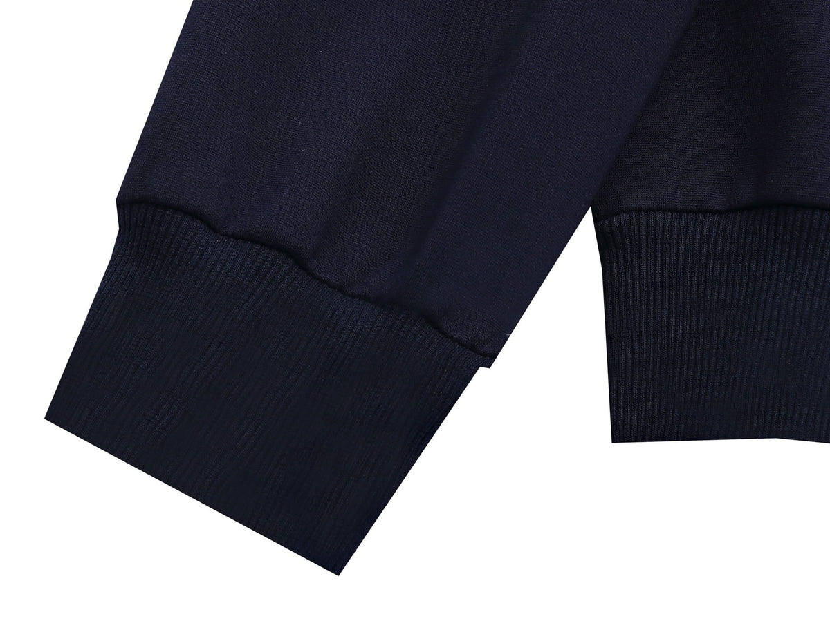Gucci Web Stripe Tracksuit Set - Navy Blue Technical Knit Zip Jacket & Pants