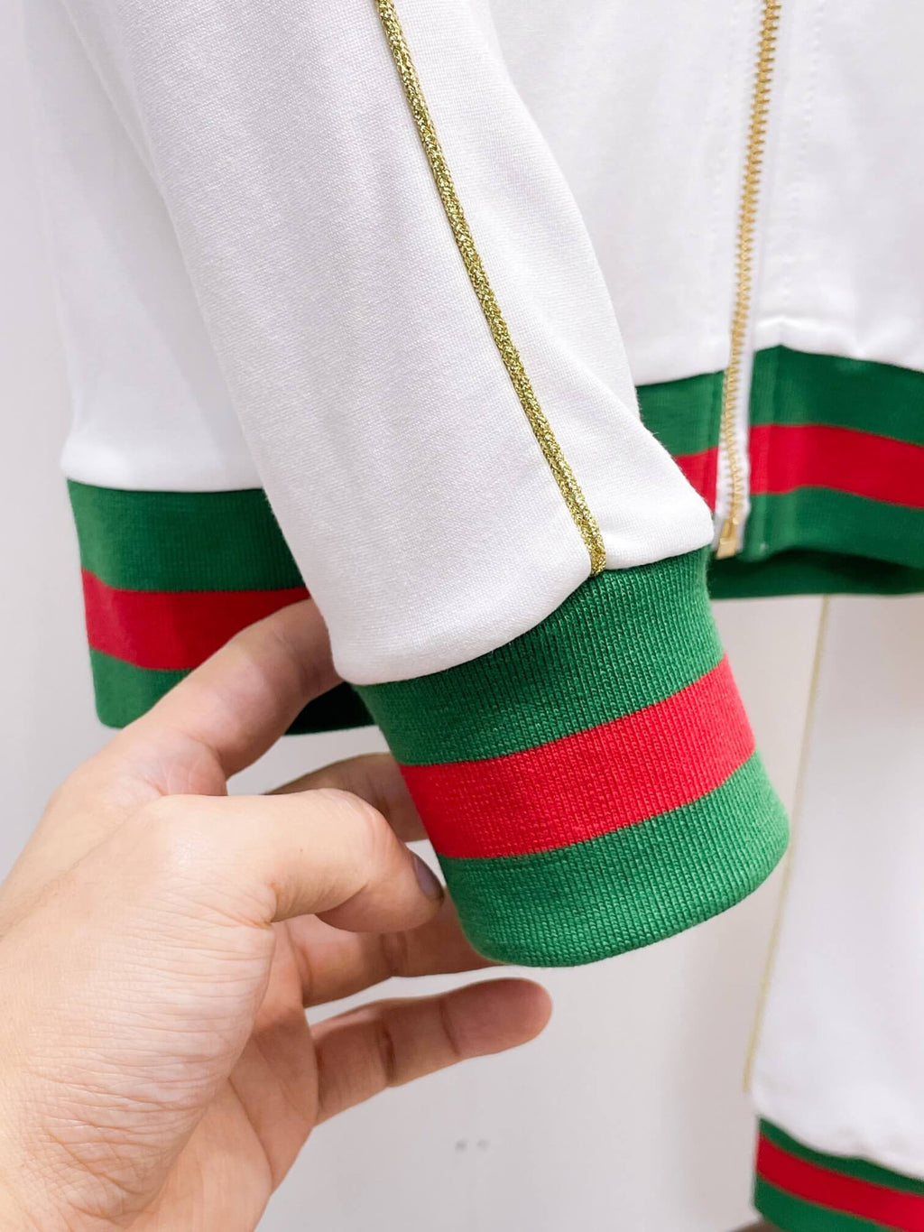 Gucci Round Interlocking G Technical Jersey Tracksuit White