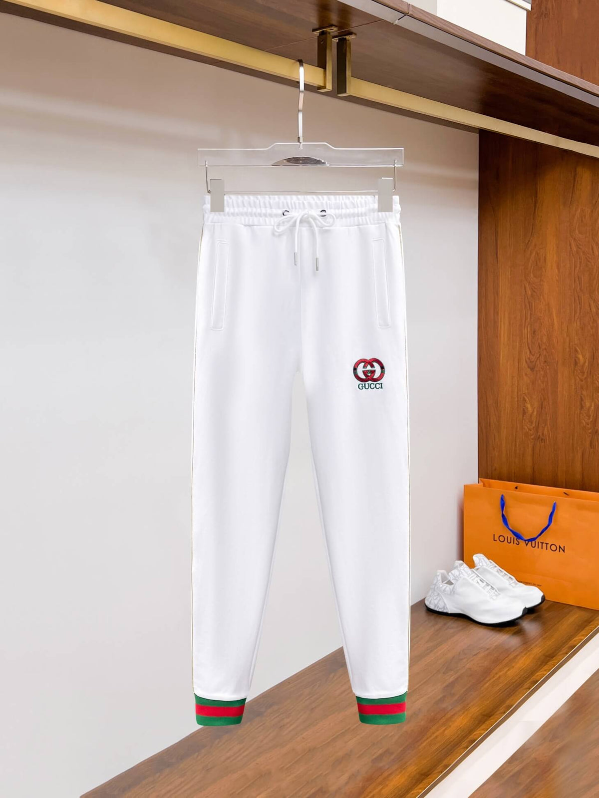 Gucci Round Interlocking G Technical Jersey Tracksuit White