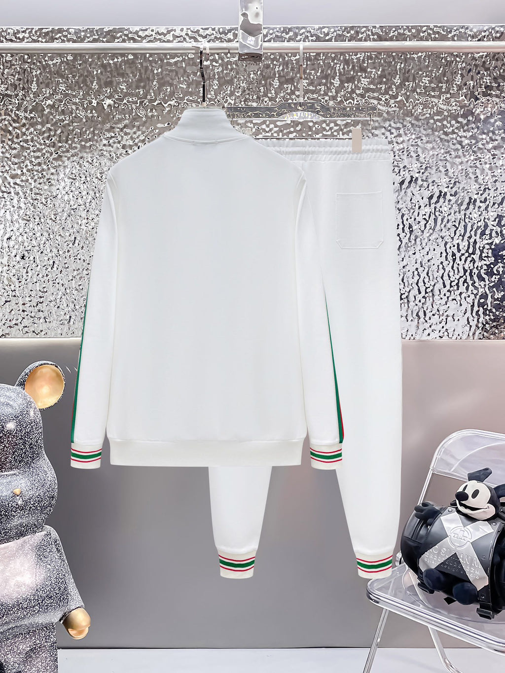 Gucci Web Stripe Technical Jersey Tracksuit White