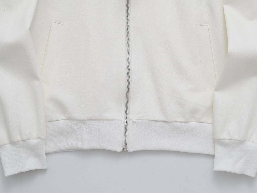 Gucci Web Stripe Tracksuit Set - White Technical Knit Zip Jacket & Pants