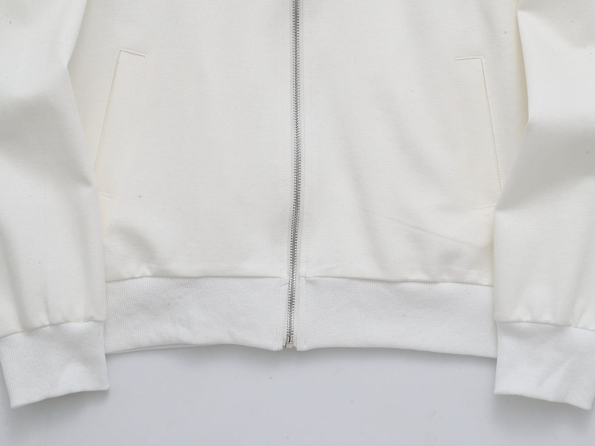 Gucci Web Stripe Tracksuit Set - White Technical Knit Zip Jacket & Pants