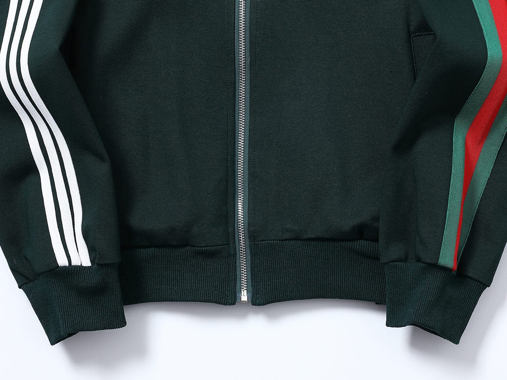 Gucci x adidas Trefoil Logo Tracksuit Set Green Technical Jersey