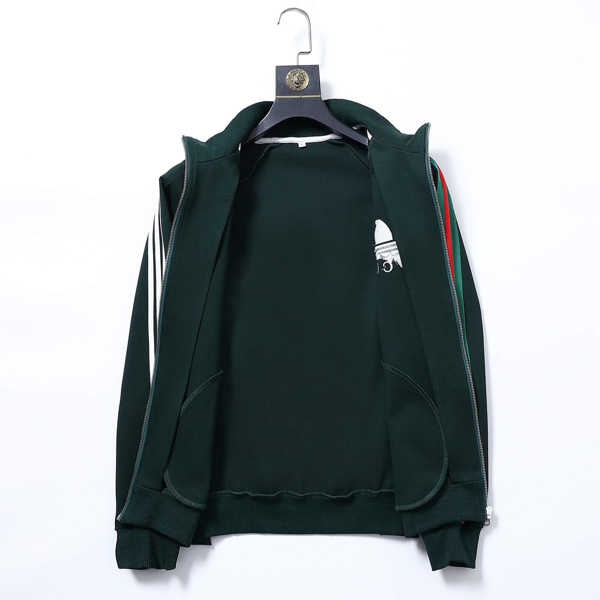 Gucci x adidas Trefoil Logo Tracksuit Set Green Technical Jersey