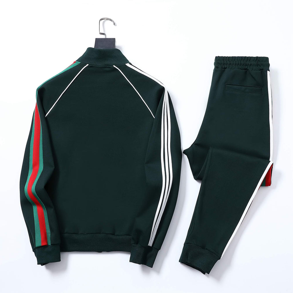 Gucci x adidas Trefoil Logo Tracksuit Set Green Technical Jersey
