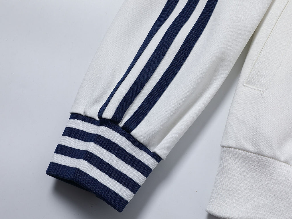Gucci x adidas Trefoil Logo Web Stripe Tracksuit White Technical Jersey