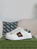 Gucci Ace Sneaker – White Leather with Embroidered Bee