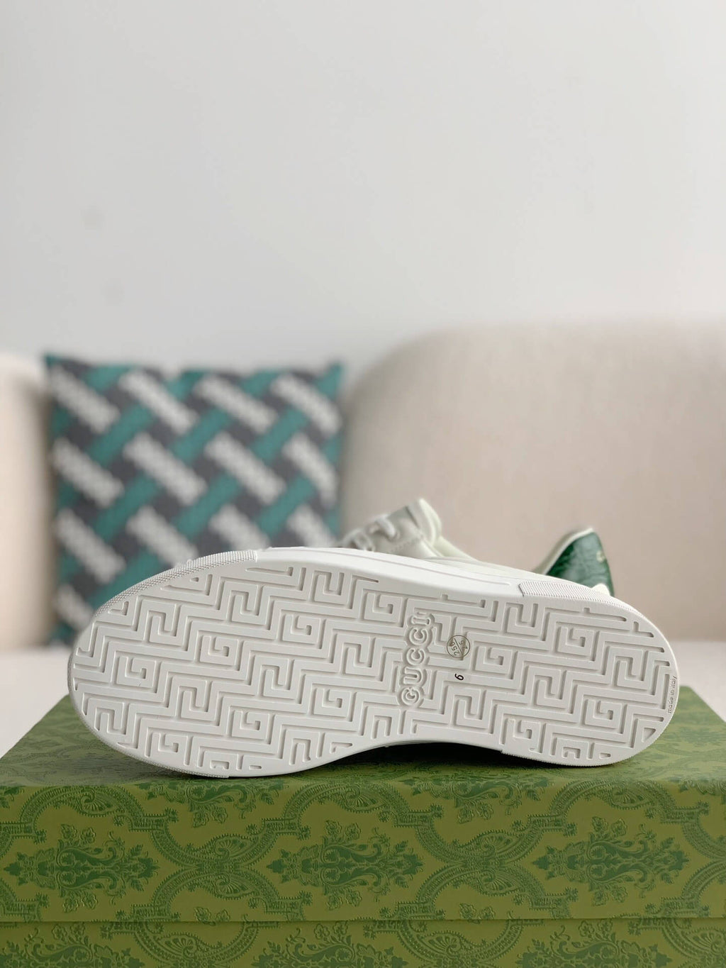 Gucci Ace Sneaker White Leather with Web Stripe and Bee Embroidery