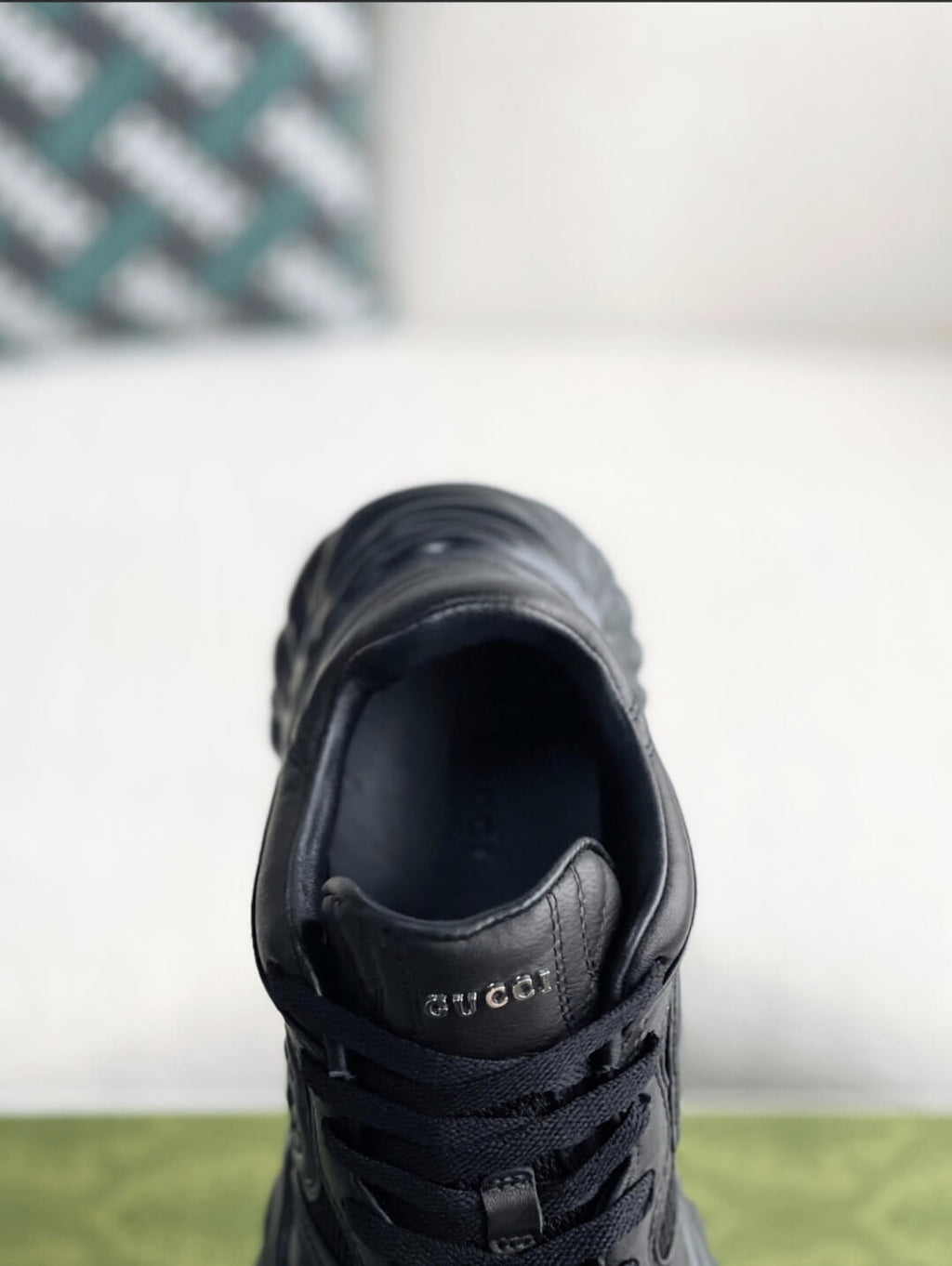 Gucci GG Runner Sneaker – Black Quilted Leather & Mesh