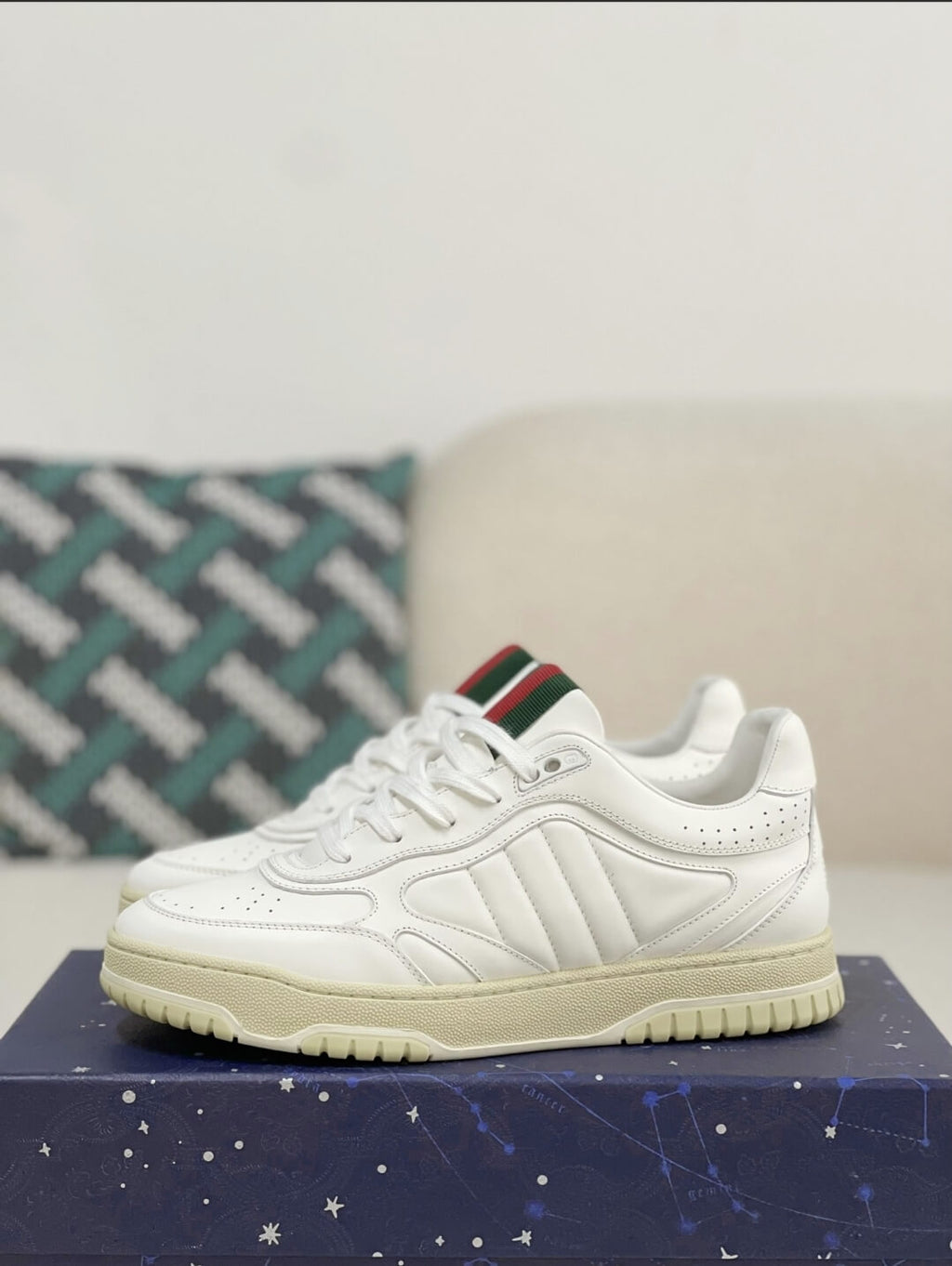 Gucci Mac80 Sneaker – White Leather & Off-White Sole