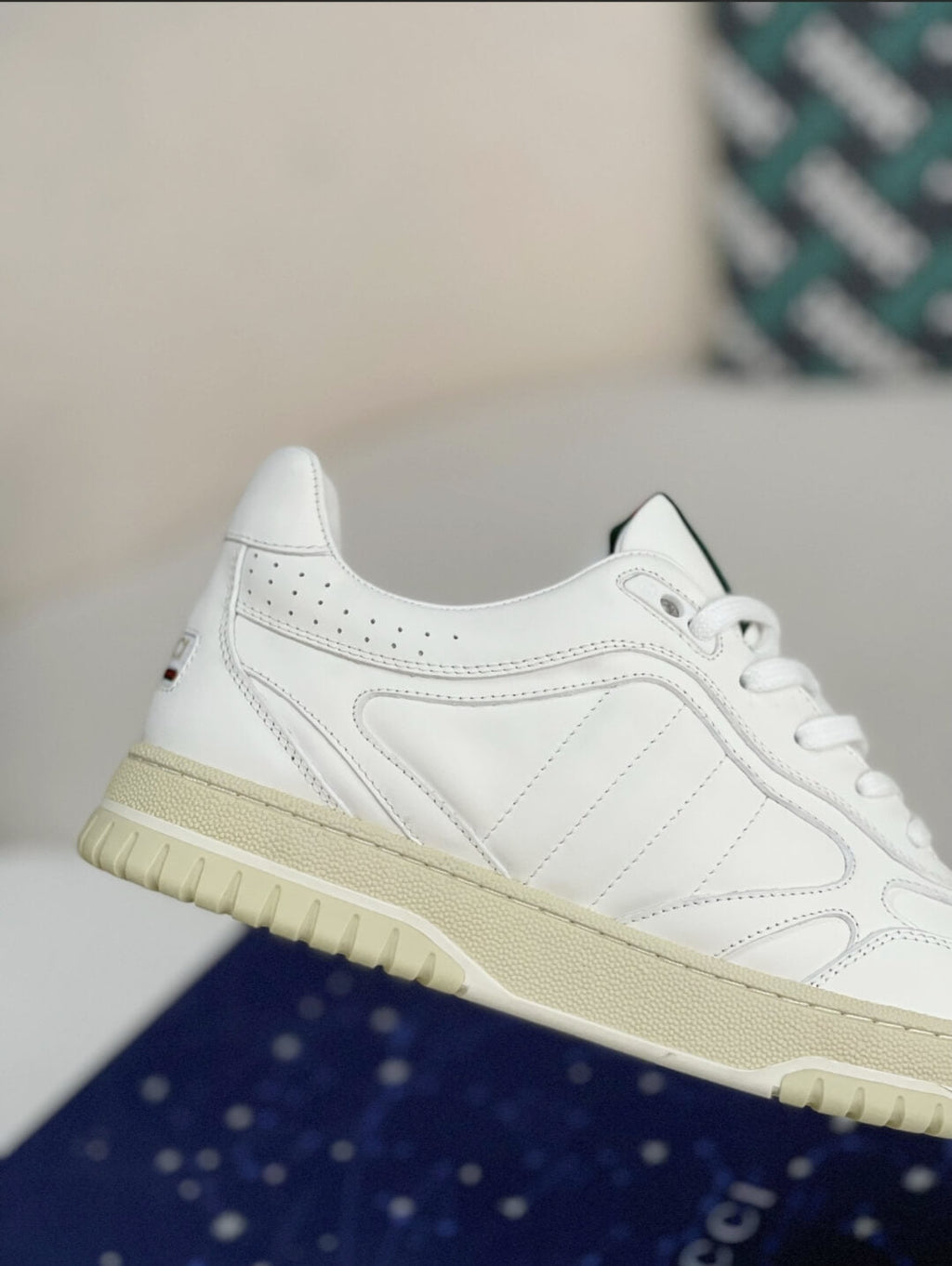 Gucci Mac80 Sneaker – White Leather & Off-White Sole