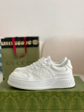 Gucci Mac80 Sneaker – White Perforated Leather with Interlocking G