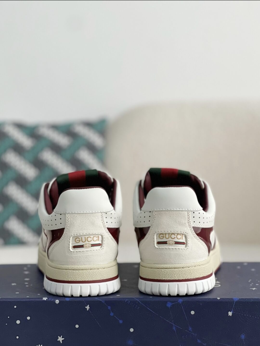 Gucci Mac80 Sneaker – White & Rosso Ancora Red Leather