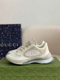 Gucci Men's Runner Sneaker – White & Grey Mesh Leath
