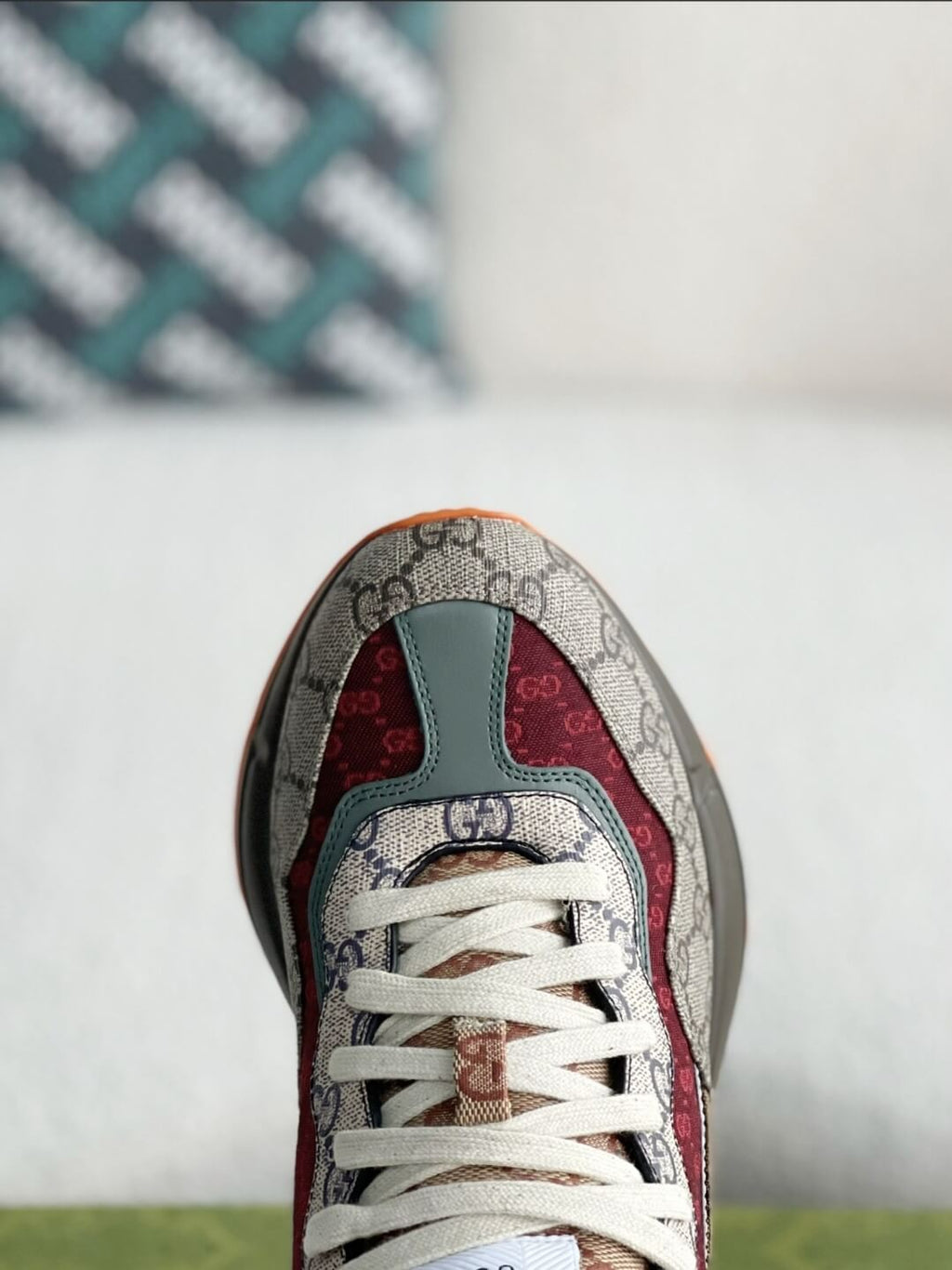 Gucci Rhyton Sneaker – Multicolor GG Supreme Canvas & Bordeaux