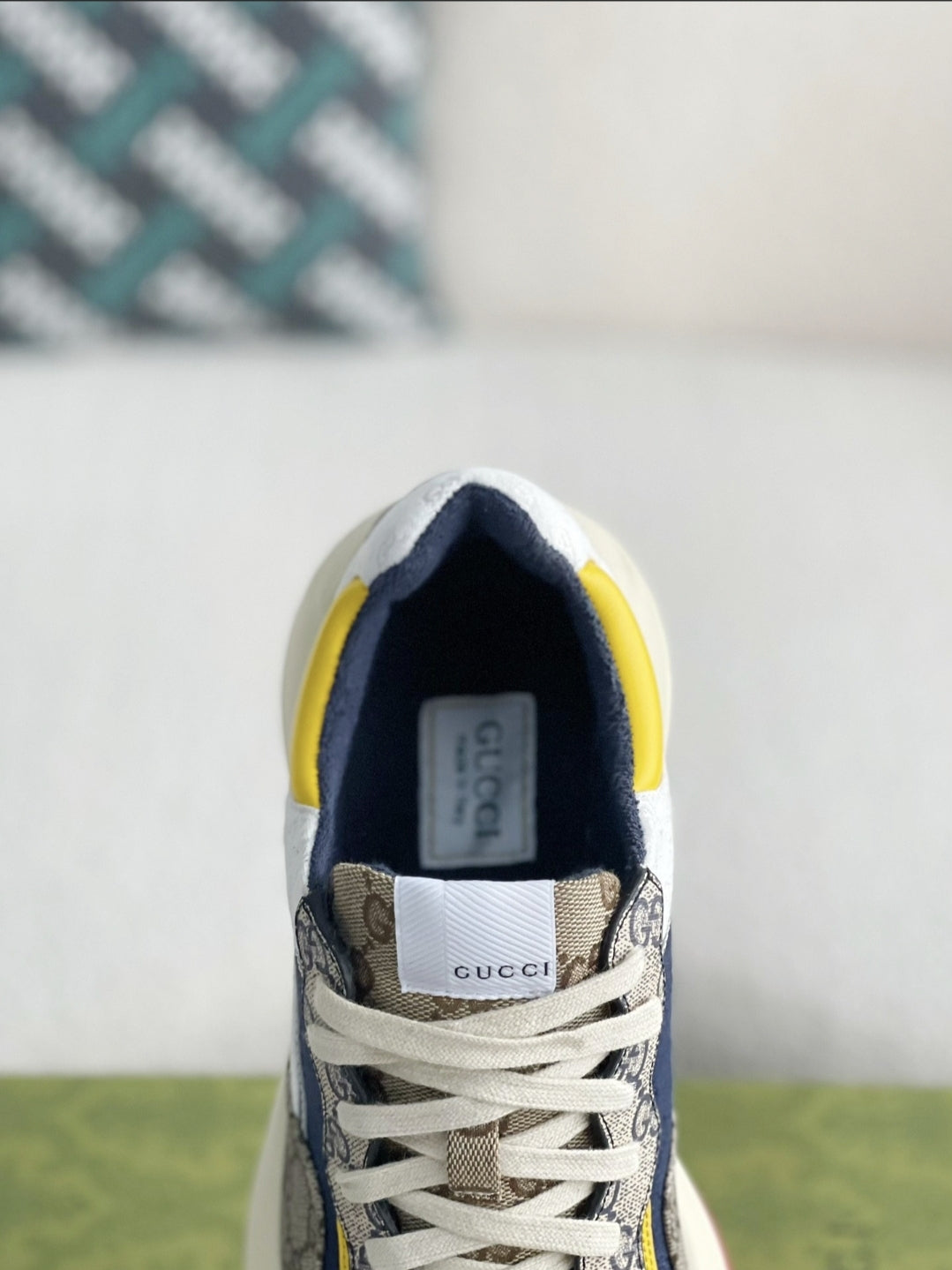 Gucci Rhyton Sneaker – Multicolor GG Supreme & White Mini GG Canvas
