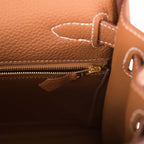 Hermes Gold Togo Retourne Kelly 28cm Gold Hardware