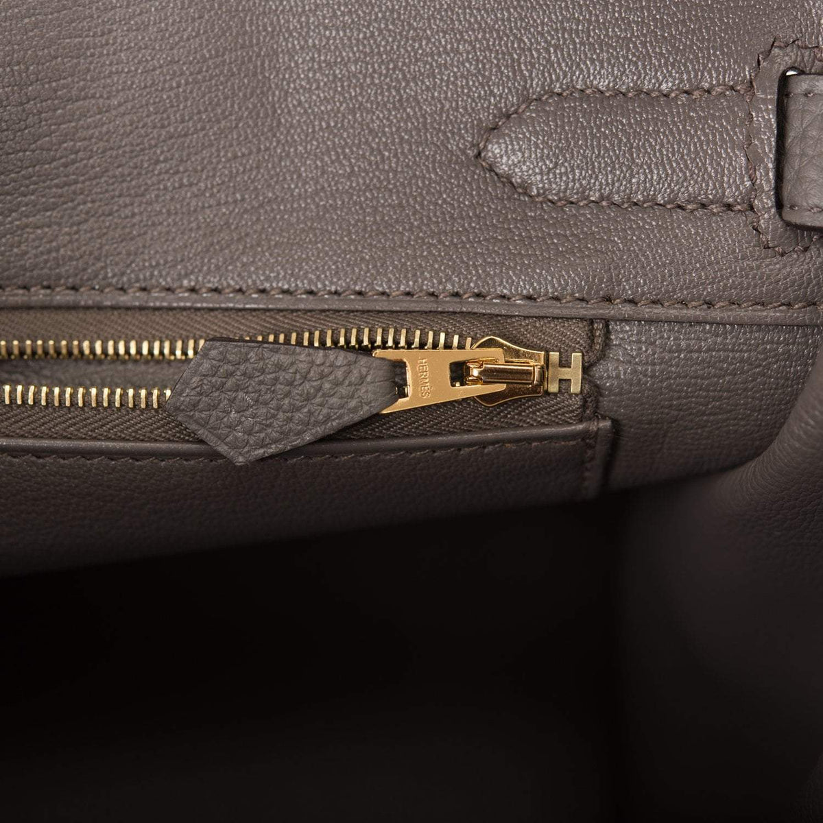 Hermes Etain Togo Birkin 30cm Gold Hardware