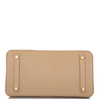 Hermes Trench Clemence Birkin 30cm Gold Hardware