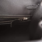 Hermes Birkin Sellier 25 Black Veau Madame Palladium Hardware