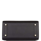 Hermes Black Veau Madame Sellier Birkin 25cm Gold Hardware