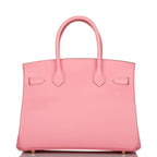 Hermes Rose Confetti Chevre Birkin 30cm Gold Hardware Deposit JW