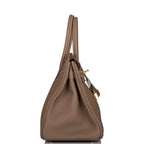Hermes Etoupe Togo Birkin 30cm Gold Hardware